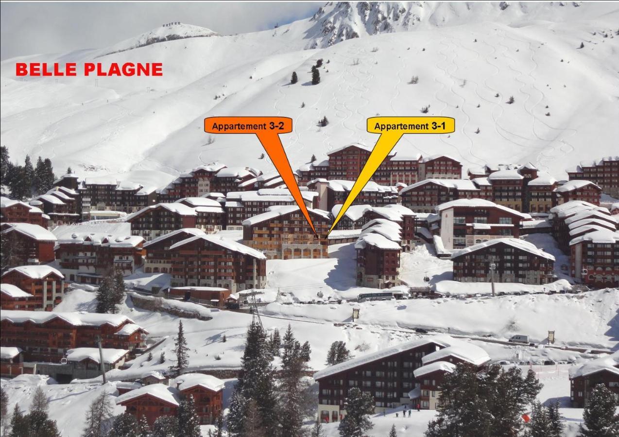 Belle Plagne 1 Appart 6 Pers Du Dimanche Au Dimanche Ski Au Pieds La Plagne Eksteriør billede